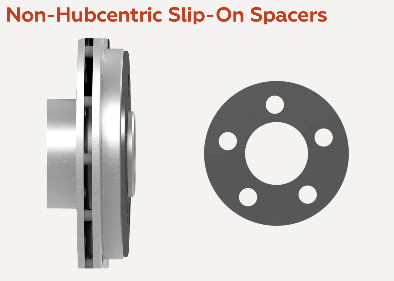 Non-Hubcentric Slip-On Spacers