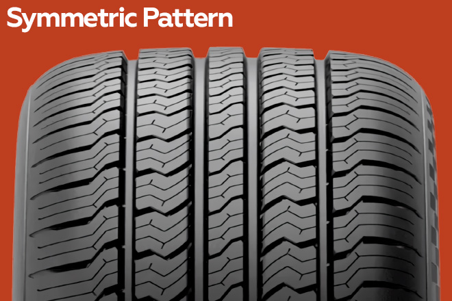 Symmetric Tread Pattern